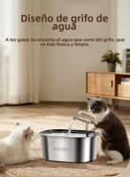 ROJECO Fuente De Agua Para Gatos Y Perros En Acero Inoxidable 3.2L Dispensador Automático De Agua Para Mascotas Accesorios Para Animales - details 7