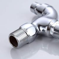 Lavadora Grifo Lavado con llave Grifo antirrobo con cerradura Grifo portátil con cerradura Adecuado para jardín, baño o lavadora Lavado de sala de alquiler, Plata - details 3