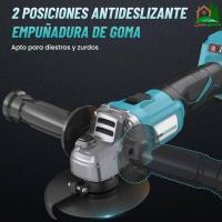 Amoladora Angular a Batería Linea Hd | 2 baterías de 21V, 125mm, Motor sin escobillas, 4 velocidades regulables, radial. - details 1