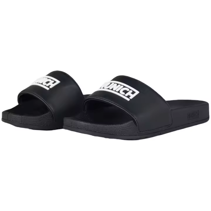 Chanclas MUNICH 3D Logo para hombre en color negro - 1