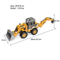 Juguetes De Maquinaria De Construcción Para Niños Camión Grúa Excavadora Pala Elevadora En Miniatura Escala 1:55 Metal Y Plástico - details 11
