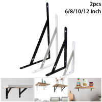 2pcs Soporte De Estante De Metal En Forma De L 6/8/10/12 Pulgadas Para Decoración De Hogar Expositor De Esquina Fortalecida Bracket De Ángulo Recto - details 0