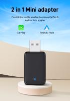 Adaptador Wireless Carplay 2en1 Android Auto XUDA Dongle Inteligente Mini Boquilla Plug And Play Para Volvo Benz Cadillac Jeep Lexus Buick VW - details 0