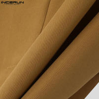 Incern Run Chaqueta De Hombre Estilo Coreano 2024 Moda Casual Con Contraste En Cuello Y Botones Multiseguros Largo Para Callejero - details 22