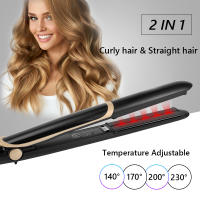 Plancha Para El Cabello Ultrasonda Infrarroja Con Pantalla LCD Recupera El Cabello Dañado Apto Para Secado Y Planchado Simultáneos Temperatura Máxima 230°C Dual Voltage 100-240v - details 0