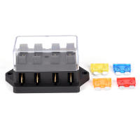 Bloque De Fusibles Estándar ATO De 4 Maneras Para Coche 12V/24V+4 Soporte De Caja De Fusibles Plástico Para Automóviles Y Camiones - details 13
