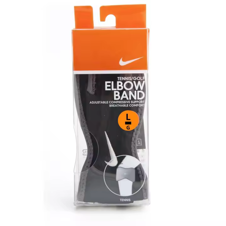 Codera Nike para Codo de Tenis Golf - Talla L, color Negro, Ajustable - 1