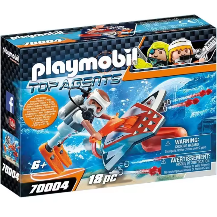 PLAYMOBIL SPY TEAM ALA SUBMARINA, 70004, TIENDA CON LICENCIA OFICIAL - 1