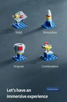 Bloques De Construcción Espacial Para Niños Modelo De Lanzador De Centros Lunar Lander Bricks De Construcción De Espacio Figura De Nave Rocket - details 2