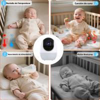 Monitor De Bebé WiFi 1080P HD Con Vídeo Remoto Y Luz Nocturna Nanny Visión Nocturna HD Lullabies Temperatura Cámara Móvil APP 4.3" - details 7