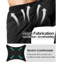 Pantalones Deportivos Para Hombre 2 En 1 Entrenamiento Atletismo Traje De Pista Deporte Ropa De Ejercicio Correr Pantalones Gimnasio Fitness Malecón - details 4