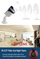 Cámara AHD 1080P 2MP Exterior Impermeable Con Visión Nocturna Infrarroja Para Seguridad CCTV Monitor De Vigilancia Doméstica Interior - details 5