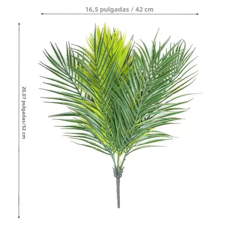 Gran Árbol De Palma Artificial 68-120cm Planta Falsa Verde De Plástico Para Decoración De Jardín Y Hogar Ramas De Palma Tropicales - 1