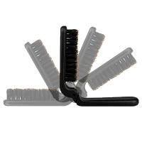 Cepillo De Pelo De Cerda De Jabalí Negro Plegable Portátil Masajeador Suave Para Viajes Herramienta De Peinado Para Hombres Y Mujeres Regalo Salon - details 4