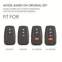 Funda Protectora Para Llave De Coche TPU Suave Cubierta De Carcasa Para Automóvil Accesorios Para Toyota Prius Camry Corolla C-HR RAV4 Prado 2018-2022 - details 1