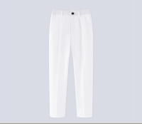 Pantalones De Boda Para Niños Slim Fit Preppy Style Polyester Viscosa Blanco Formales Para Fiesta Y Escuela Talla Verdadera - details 1