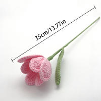 1PC Arreglo De Tules Artificiales Tejidos a Mano En Algodón Para Decoración De Hogar Regalos Para Fiesta De Boda Y Día De La Madre - details 0