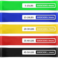 Set De 5 Bandas De Resistencia TPE Para Ejercicio Físico Y Yoga Equipo De Gimnasio De Lazo De Goma Entrenamiento De Fuerza En Casa - details 1