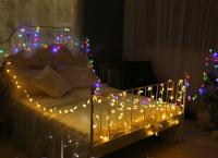 Luces De Navidad Estrelladas 80LEDs Para Casa Y Bodas Con Alimentación Por Batería/USB Tamaños 1.5M/3M/6M/10M Decoración De Cortina De Fairy - details 0