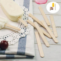 50/100/500Pcs Palillos De Helado De Madera Natural Cuchara De Helado Para Manualidades Artesanía DIY Herramientas De Cocina Y Pastelería - details 5