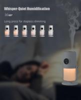 Pequeño Humidificador portátil - Humidificador de niebla fría con soporte giratorio de 360 °, luz nocturna de calentamiento de atenuación gradual, función de cronómetro de 2 / 8 horas, mini Humidificador para dormitorios, plantas, oficinas y automóviles - details 5