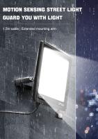 Lámpara De Fosa LED Con Sensor De Movimiento PIR Luz Blanca 100W IP66 Impermeable Para Jardín Fuente De Iluminación Exterior - details 0