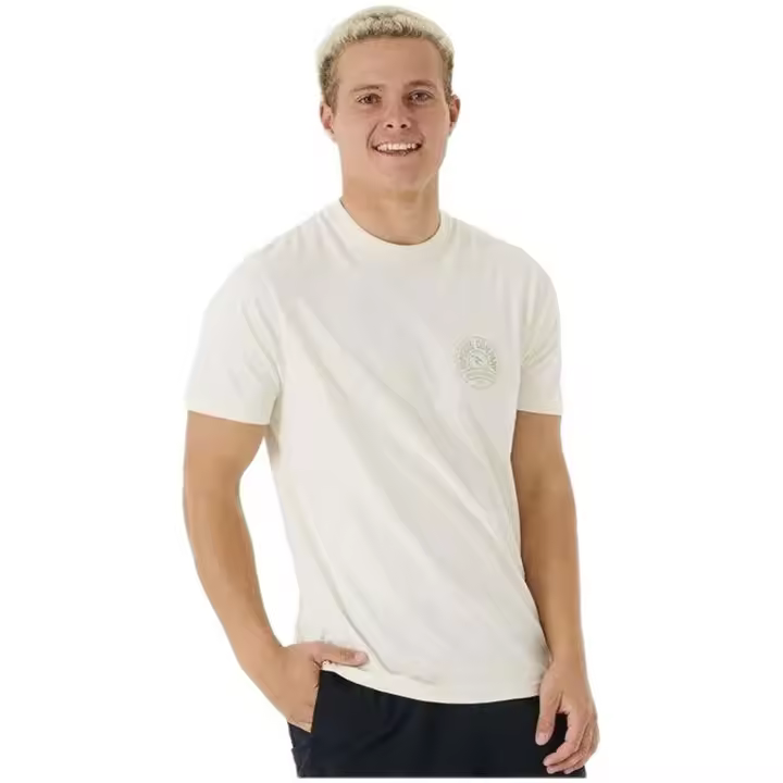 Camiseta de Manga Corta Rip Curl Stapler Tee para hombre en color blanco - 1