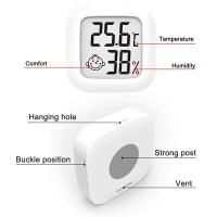 Mini Termómetro Y Higrómetro Digital LCD Sensor Electrónico Para Ambiente Interior Estación Meteorológica Para El Hogar Medidor De Temperatura Y Humedad - details 2