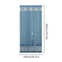 Nueva Cortina De Puerta Para El Verano a Prueba De Mosquitos Lace Lateral Fly Para Dormitorio Cocina Doble Capa Cortinas Translúcidas - details 0