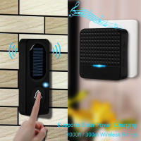 Kit De Campana De Puerta Solar Para Jardín Y Hogar Con Receptor 1000 Pies De Operación Indicador LED 52 Sonidos Campana Portátil - details 6