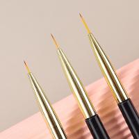 3 Pcs Pincel De Manicura Ultra Delgado Para Dibujar Líneas Gradient De Gel Y Diseño De Arte De Uñas Herramientas De Pintura De Uñas Con Doble Final - details 2