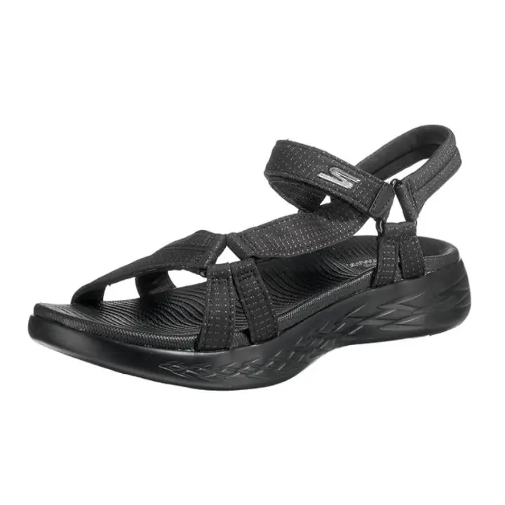 Skechers On-the-go 600 Brilliancy - Sandalias atléticas Mujer, Black Textile Trim - Talla 36 EU - 1