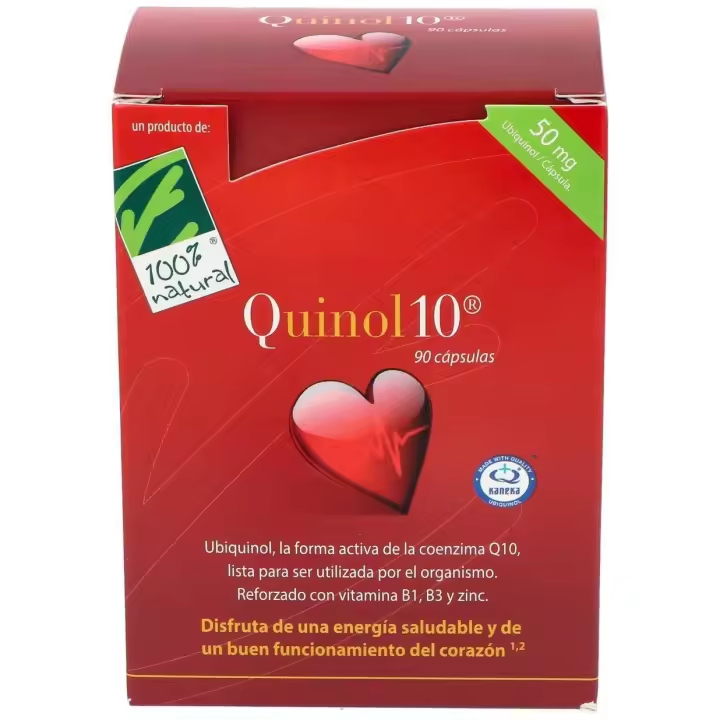 100% Natural Quinol 10 90Cápsulas De 50Mg De Ubiquinol - 1
