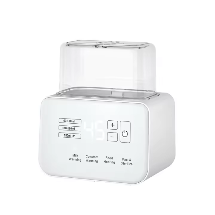 Calienta Biberones | Esterilizador Biberones | Calentador rápido de alimentos para bebés 8-En-1 y desfreezador Pantalla LCD Precise Control de Temperature Para Leche Maternal (Baby Food) - 1
