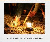 Linterna Portátil Recargable USB Retro Para Camping Luz De Tent Acuñada Impermeable LED Con Iluminación Dimmable Sin Etapas Para Exterior Y Emergencias - details 2