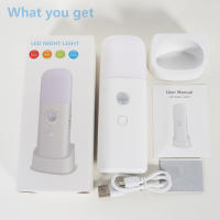 Lámpara Nocturna Sensor De Movimiento USB Recargable LED Portátil Para Habitación De Niños Y Dormitorio Iluminación Dimmable - details 9