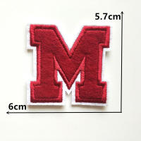 1PC Parche Bordado De Alfabeto Inglés Rojo A-Z Aplicación Para Ropa Bolsos Chaquetas Decoración De Iraón DIY Manualidades - details 13