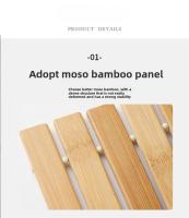 Alfombra De Baño De Madera Rectangular Impermeable Y Antideslizante Tejida De Bambú Rayón Para Baño Y Toilette - details 6