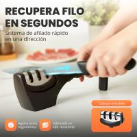 RELAXTY | Soporte para Jamón Basculante y Giratorio con Accesorios | Base de Bambú + Cuchillo y Afilador - details 5