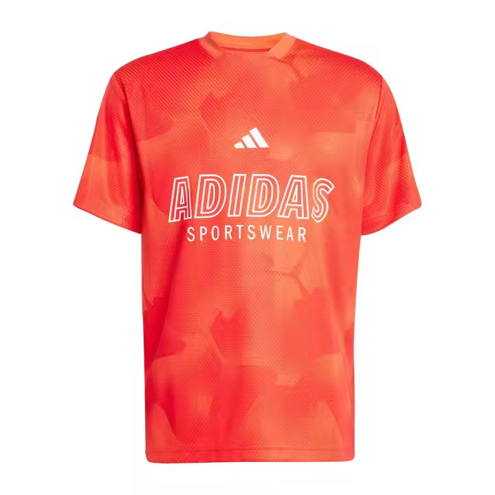 Camiseta de Manga Corta Adidas Tiro para hombre en color naranja - 1