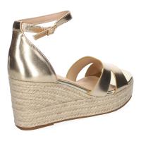 PuntoSalao Sandalias doradas de cuña en yute para mujer VR5-1562 - details 2