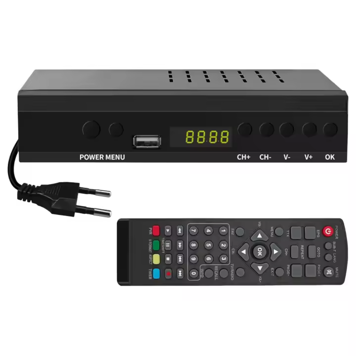 TDT DECODER UHD DVB-T T2 O T3 Tuner MPEG-4 2 Black TDT HD Receptor TDT, Sintonizador de Televisión Digital Terrestre, receptor Digital de Alta definición Full HD 1080p/ Dolby/MPEG-2/4, H.264, HD, DVB-T2 (TDT001 1999) - 1