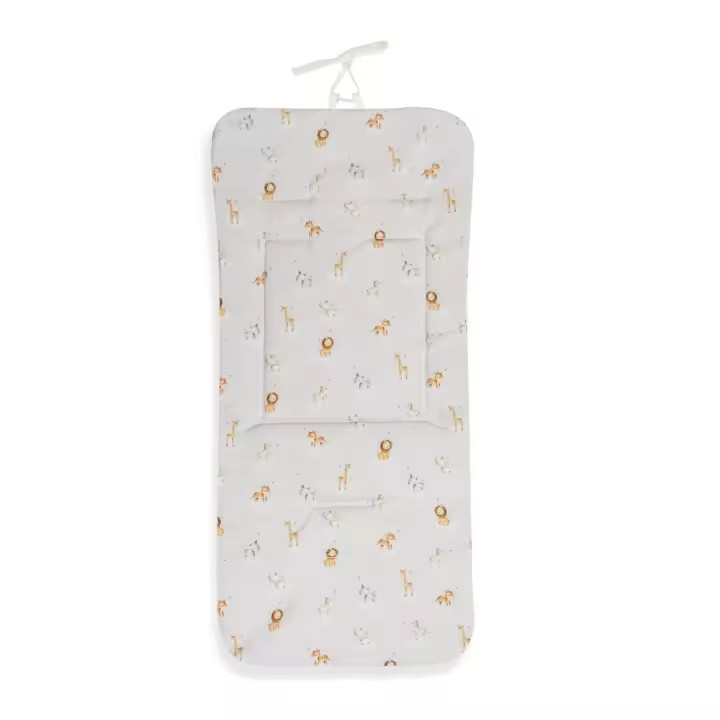 Colchoneta Reversible Nido de Abeja + Animalitos, Estampado, Color Petróleo, 100% Algodón, Don Algodón - 1