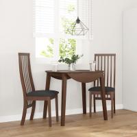 vidaXL Sillas de comedor 2 unidades madera maciza de caucho en color Blanco/Blanco y gris/Natural y claro y más | cómodas modernas ergonómicas para comedor cocina salón hogar - details 4