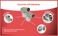 Banner - Conector CEI Macho acodado 9.5mm