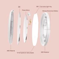 Espejo De Maquillaje Portátil Con Luz LED Y Aumento De 10x Plegable Recargable Compacto Para Bolso Y Bolsillo - details 11
