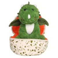 Juguete De Peluche Dinosaurio Verde Con Alas 2en1 Huevo De Dinosaurio Y Muñeco Cálido Regalo Perfecto Para Cumpleaños Y Navidad Para Niños De 1 a 14 Años - details 0