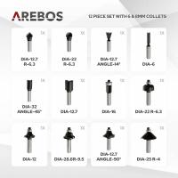 AREBOS Fresadora Electrica Profesional 1200W Caja 12 Fresas - details 22