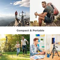 Trípode De Cámara Ligero De 103cm Para Móvil SLR Bluetooth Compatible Soporte De Escritorio Para Cámara Y Smartphone Material De Aluminio - details 3