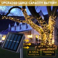 Luz De Fairy Solar LED Impermeable Para Exterior 22M/32M Guirnalda De Luces Para Decoración De Jardín Fiesta Navidad - details 2